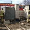 Херсонські вогнеборці загасили пожежу господарчої споруди.
 Вчора вдень на номер