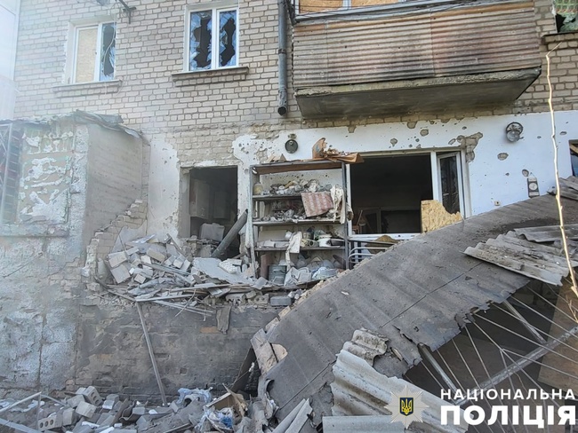 Наслідки обстрілу. Фото: поліція Херсонської області