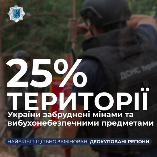 Ігор Клименко: 25% території України забруднені мінами та вибухонебезпечними пре