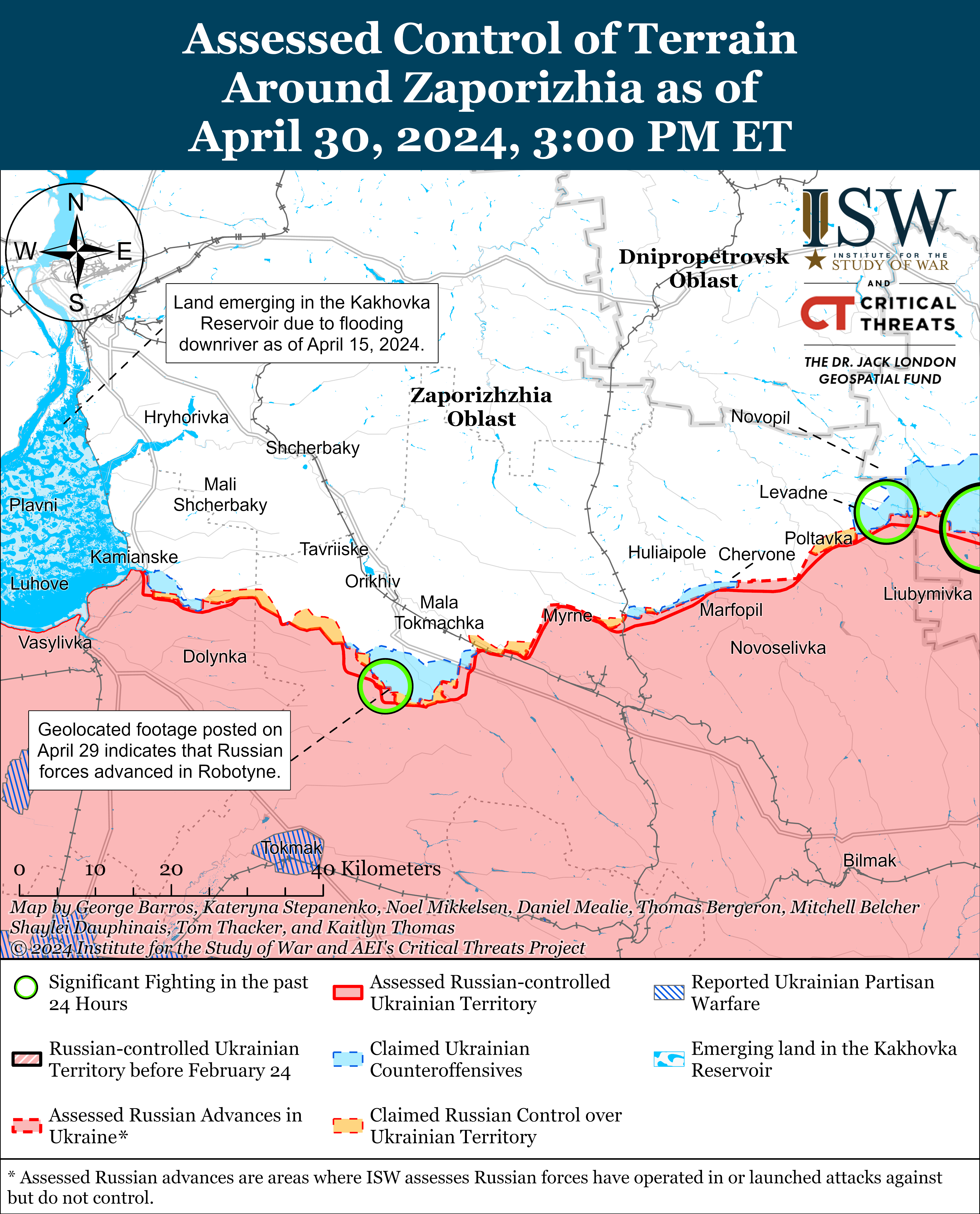 ЗСУ відновили позиції біля Кремінної, росіяни тиснуть в районі Роботиного: карти ISW