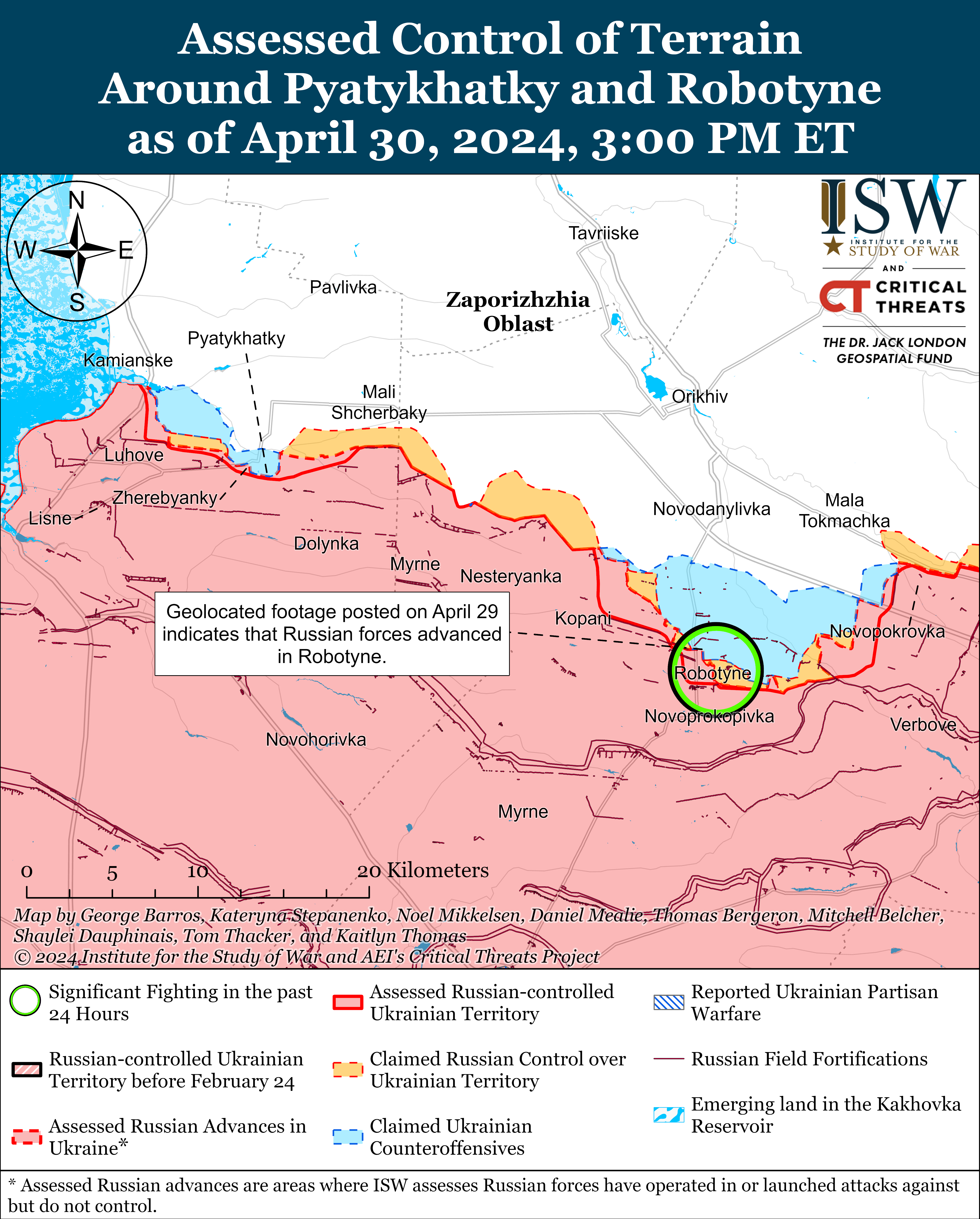 ЗСУ відновили позиції біля Кремінної, росіяни тиснуть в районі Роботиного: карти ISW