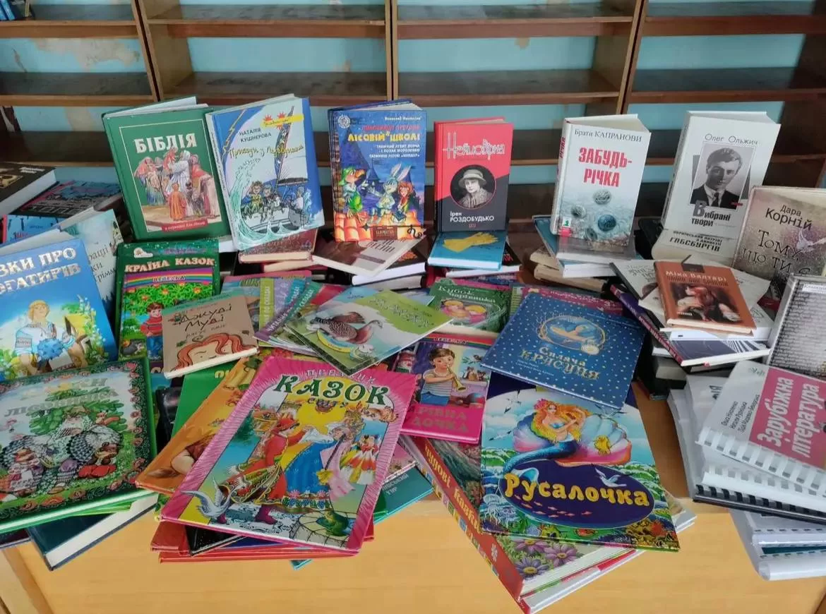 Жителі  Борозенської громади отримали понад 350 україномовних книг 