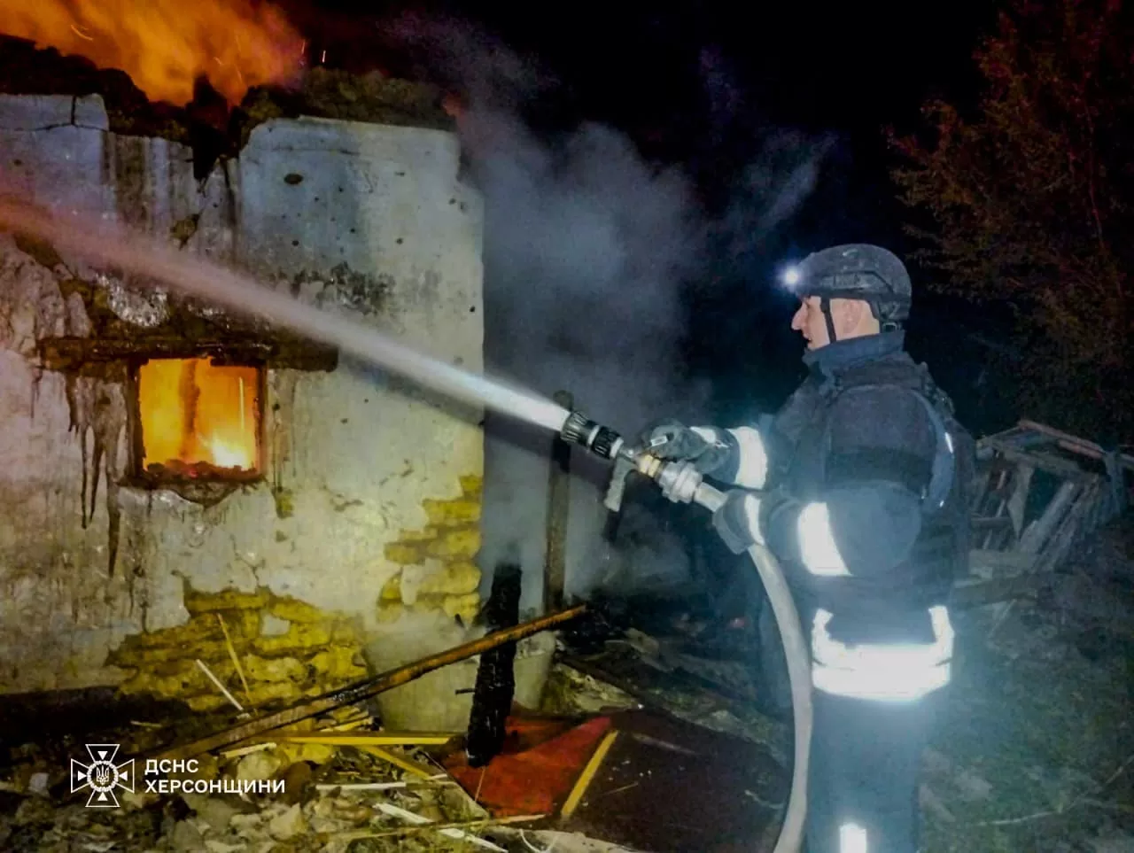 Сьогодні вночі ворог атакував одне з сіл Бериславського району