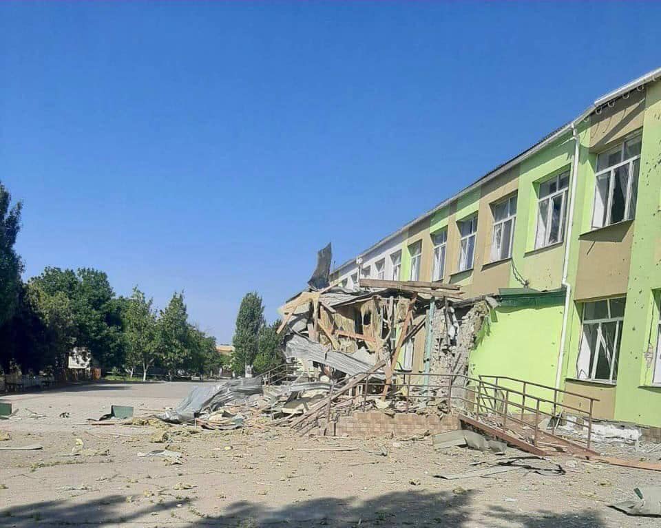 Росіяни обстріляли школу в Томиній Балці на Херсонщині. На щастя, обійшлось без постраждалих