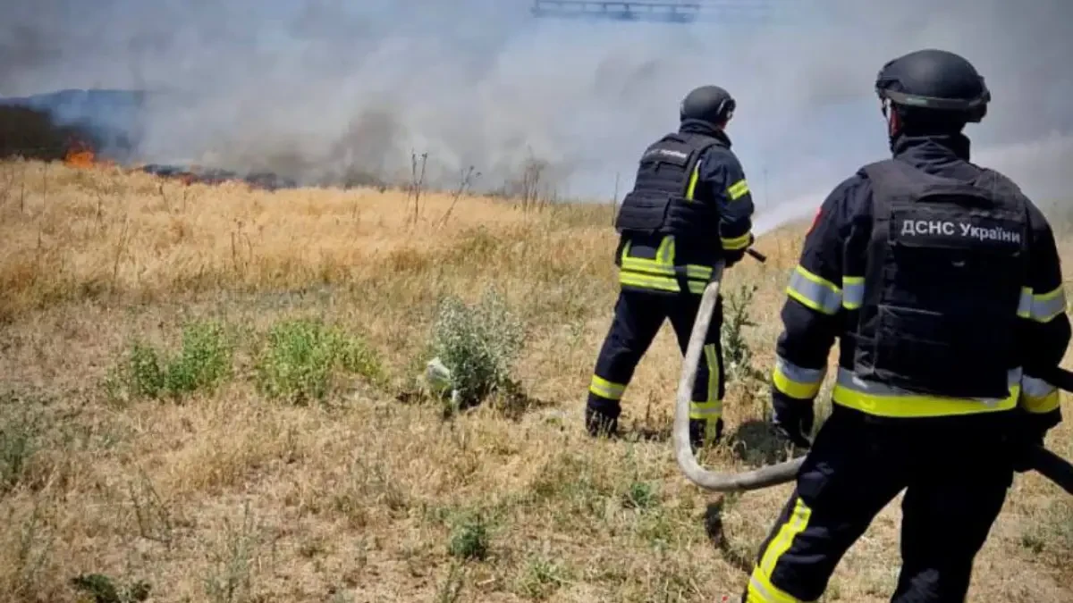 На Херсонщині рятувальники ліквідували 10 пожеж: горіли поле та будинки