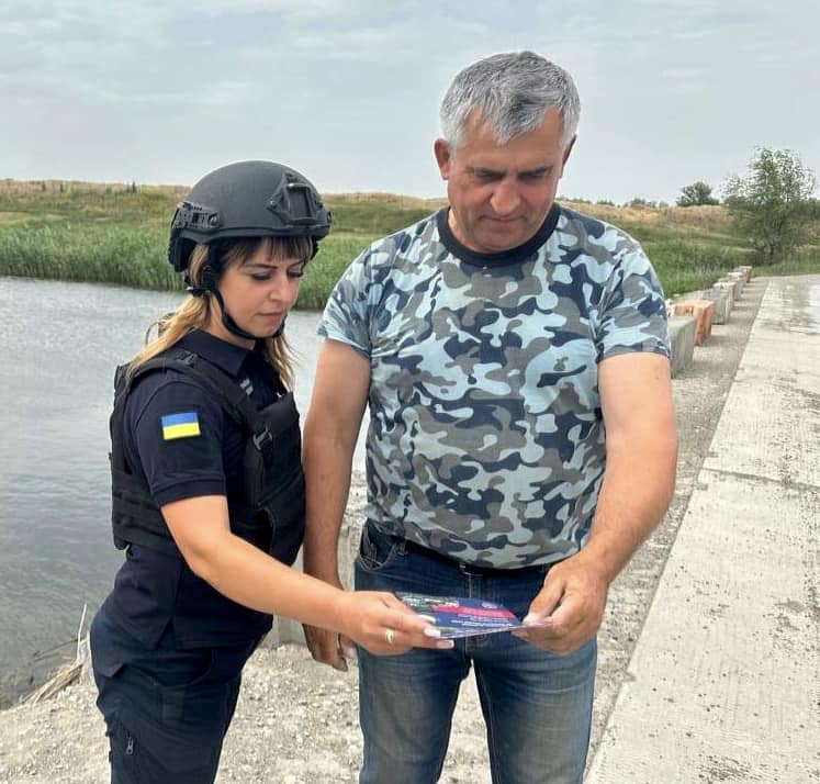 Бериславські рятувальники провели інформаційний рейд    біля річок, що знаходяться на території району