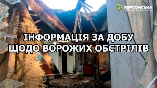 За минулу добу російські війська 16 разів обстріляли Херсон, загинула одна людина