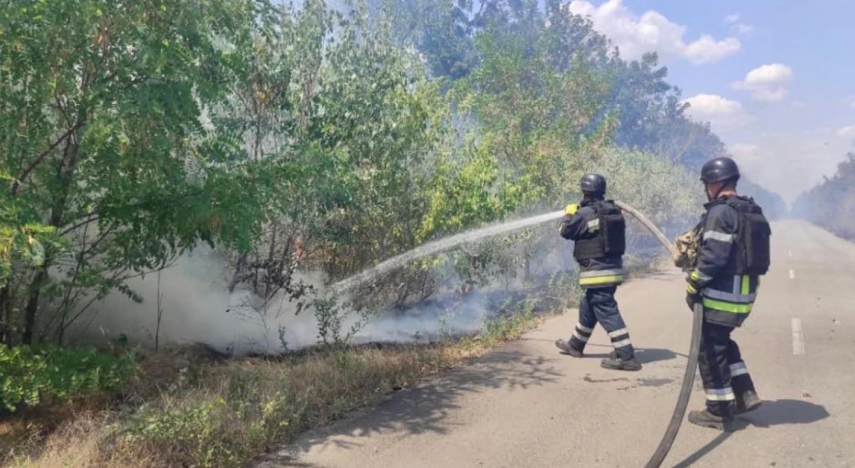 Протягом минулої доби 10 пожеж у Херсонській області спровоковані обстрілами