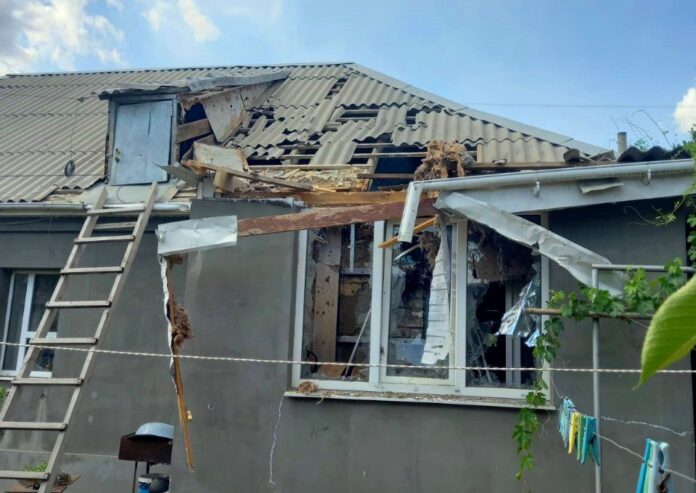Зруйновані будинки в Білозерці Зруйновані будинки в Білозерці